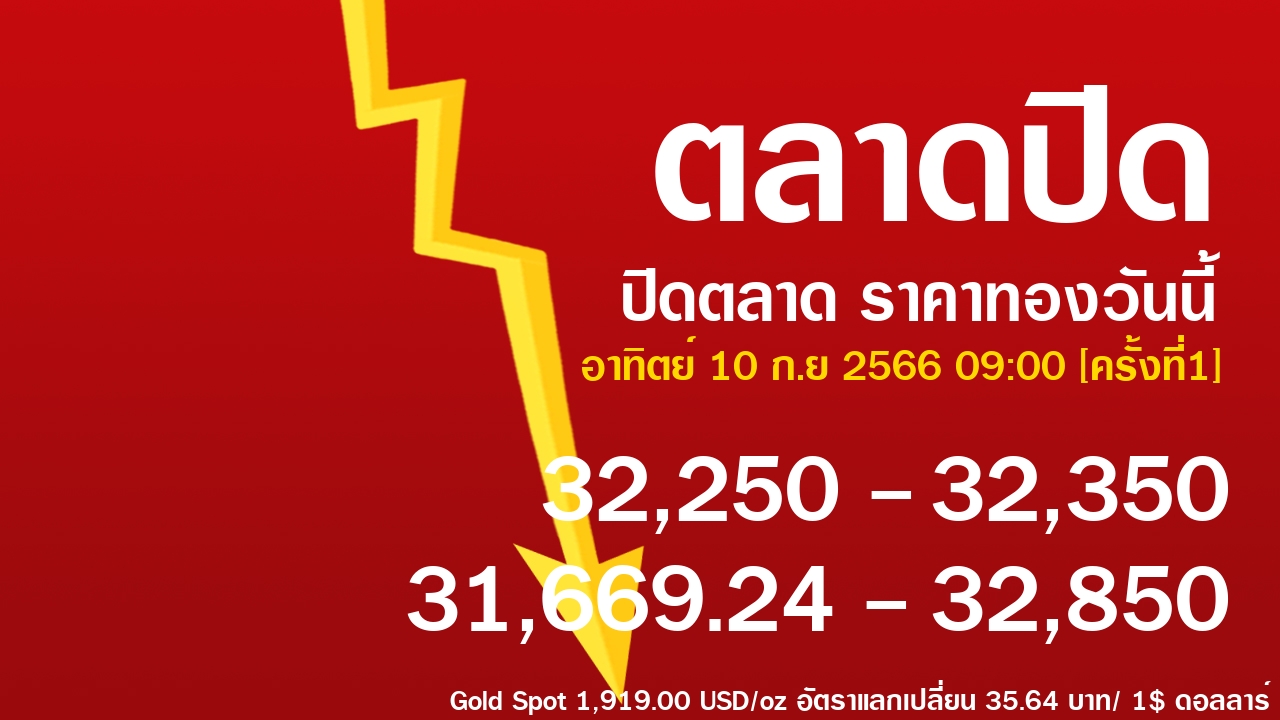 ราคาทองคำ 9 ก.ย 2566